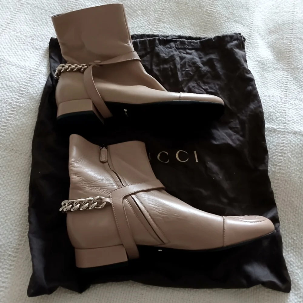 New. Gucci soho GG ankle boot, side zipper - Picture 11 of 13